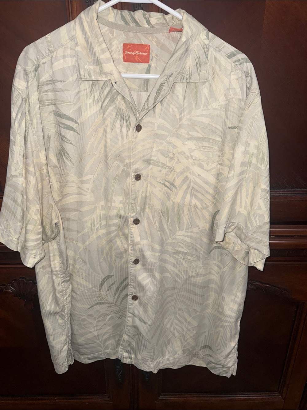 Men’s Tommy Bahama Tropical Short-Sleeve Shirt 100% Silk   XL
